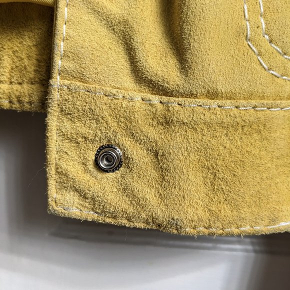 Vintage Style Golden Suede Jacket - Picture 6 of 10